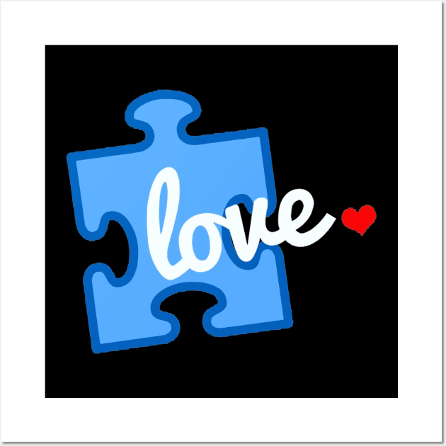 Autism Awareness Puzzle Piece Wall Art by Danielsmfbb